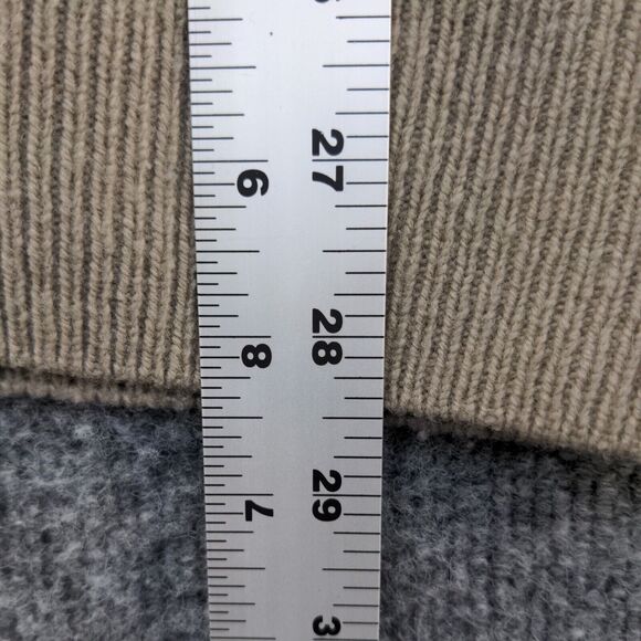 Cabela's Men's Sweater Tan Medium Mock Neck Pullover Lambswool Knit Long Sleeve - Picture 11 of 12